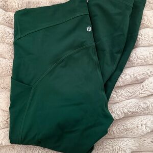 Lululemon Dark Green Leggings w/ Pockets